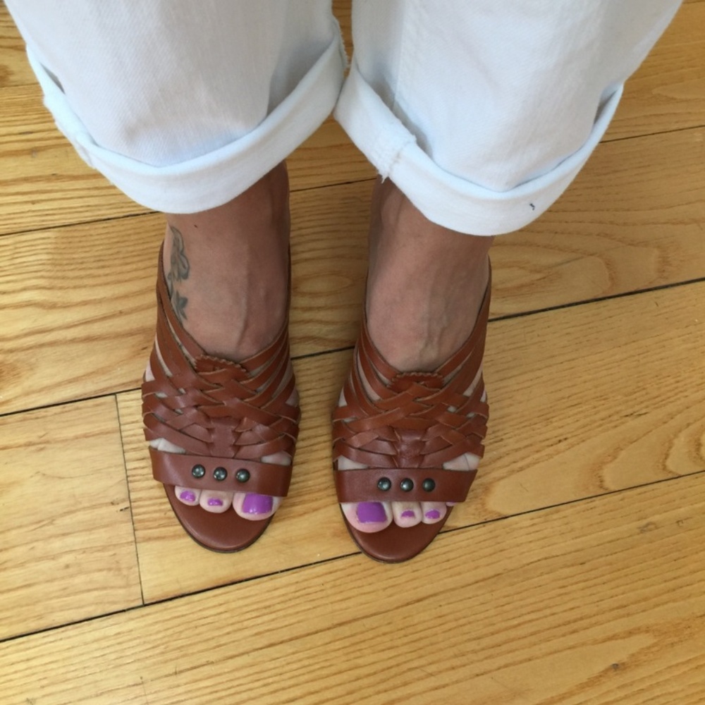 Michael Kors Collection Leather Sandals